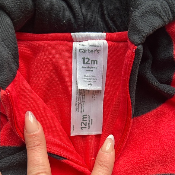 Carter's Lady Bug Red and Black Costume - Picture 2 of 3